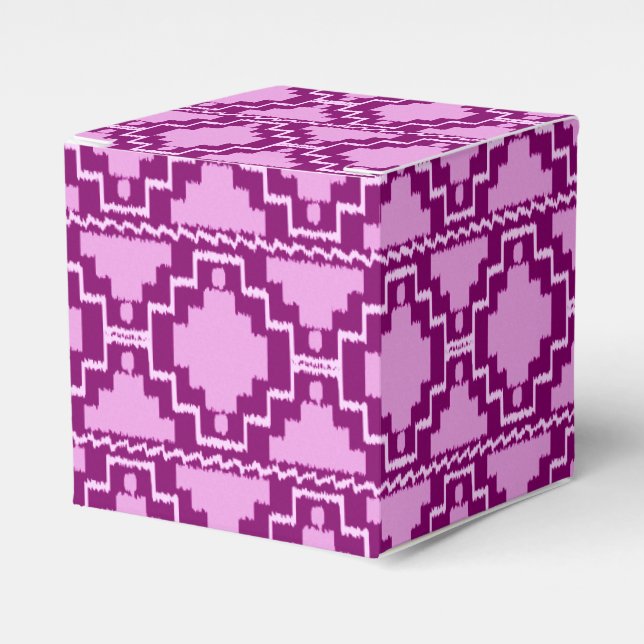 Ballotins Ikat Aztec Motif - Amethyst violet et violet (Verso)