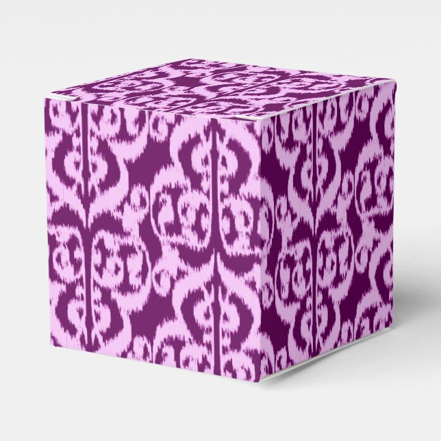 Ballotins Ikat damas mauresque - violet et orchidée (Verso)