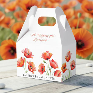 Ballotins Il a posé la question Fleur de pavot Baby Shower