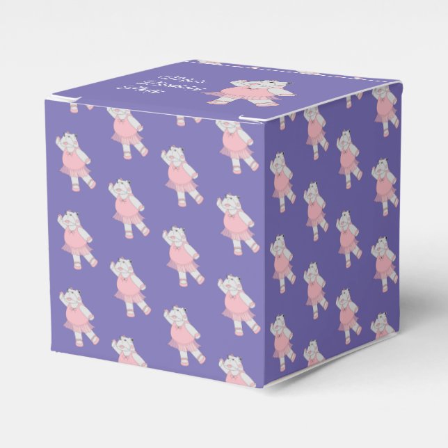 Ballotins illusima Ballet Hippo Motif violet Anniversaire (Verso)