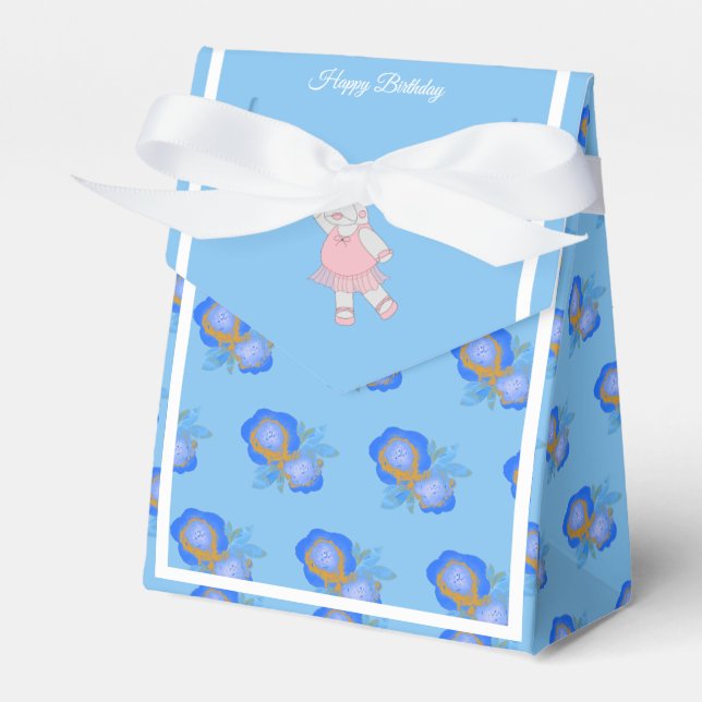 Ballotins illusima Ballet Hippo Rose bleu Cadeau d'anniversa (Verso)