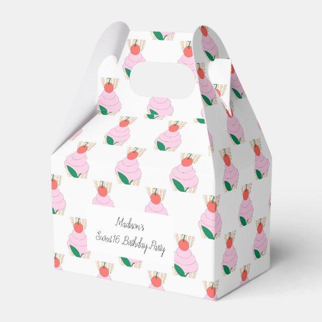 Ballotins illusima Cupcakes glaçage fraise Sweet 16 (Verso)