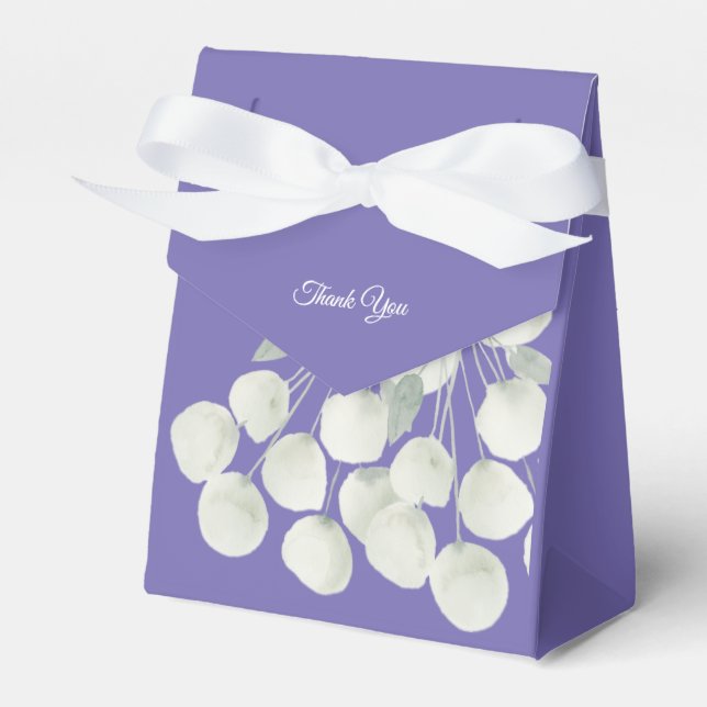 Ballotins illusima Ruban Blanc Floral Merci (Verso)