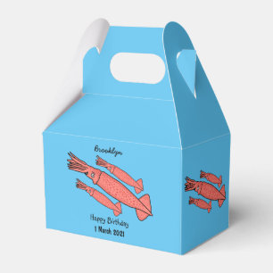 Ballotins Illustration de calamar rose