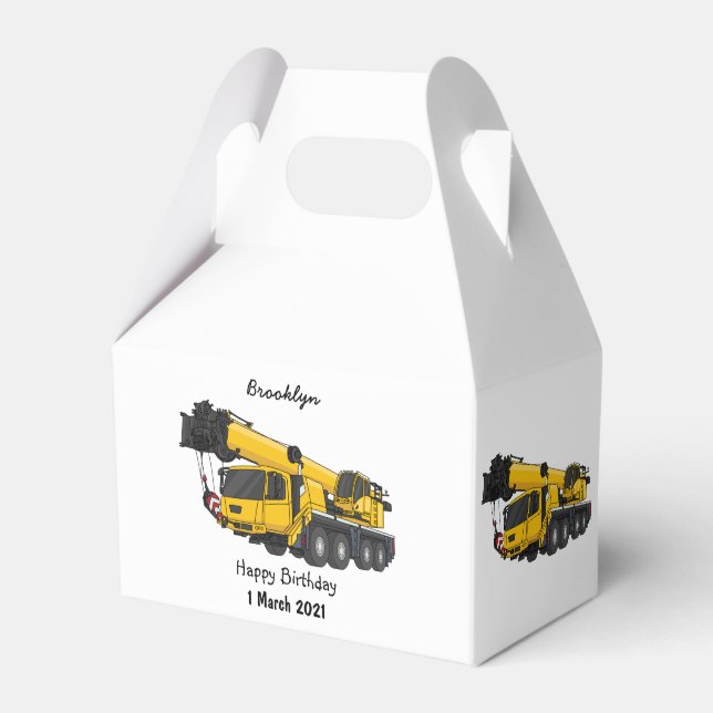 Ballotins Illustration de camion de grue (Verso)