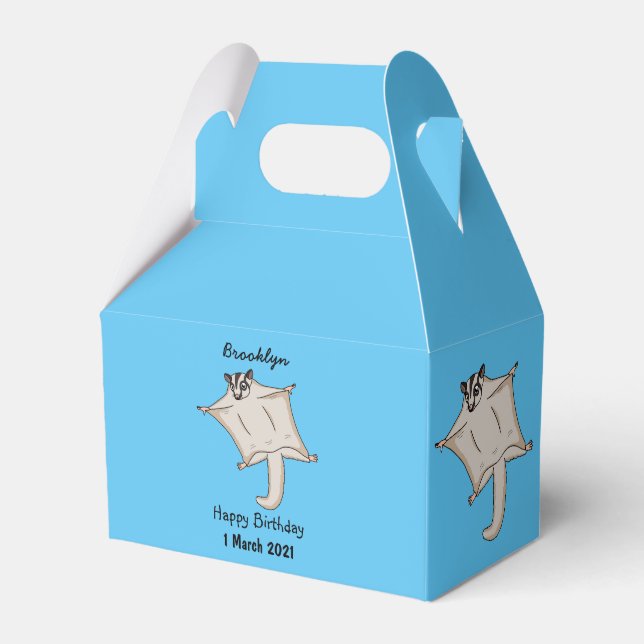 Ballotins Illustration de cartoon d'un sugar glider mignon e (Verso)