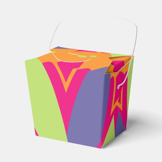Ballotins illustration de formes florales orange (Verso)