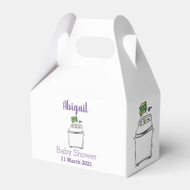 Ballotins Illustration de lave-linge mignonne (Verso)