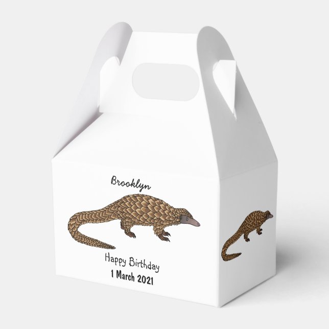 Ballotins Illustration de pangolin à queue longue (Verso)