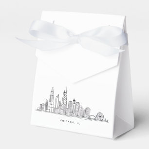 Ballotins Illustration du paysage urbain de Chicago IL