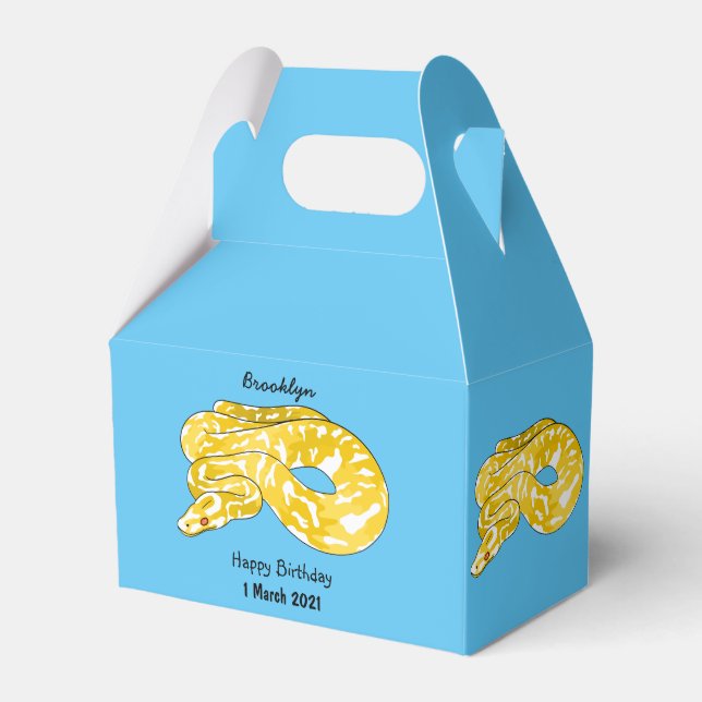 Ballotins Illustration du serpent python birman (Verso)
