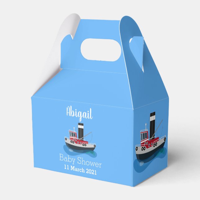 Ballotins Illustration d'un bateau à chalutier mignon (Verso)