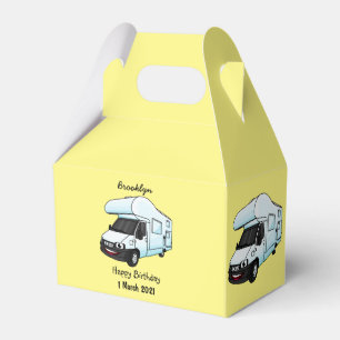 Ballotins Illustration d'un campervan heureux