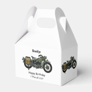 Ballotins Illustration d'une moto de croiseur militaire