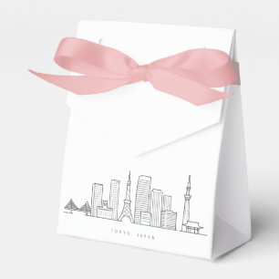 Ballotins Illustration minimaliste de la skyline de Tokyo