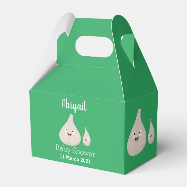 Ballotins Illustration végétale de caricature à l'ail mignon (Verso)