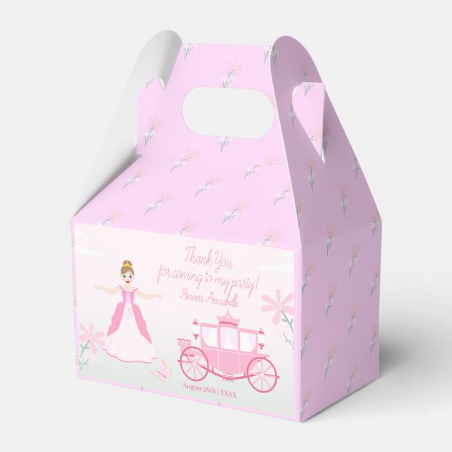 Ballotins Imaginaire rose princesse fête d'anniversaire (Verso)