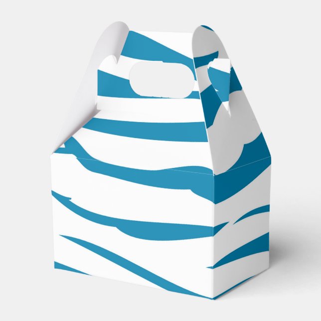 Ballotins Impression Aqua Blue Zebra (Verso)