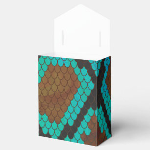 Ballotins Impression Brown et Turquoise de serpent