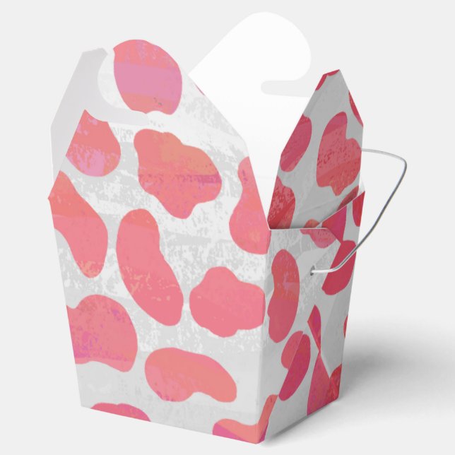 Ballotins Impression dalmate rose et blanc (Ouvert)