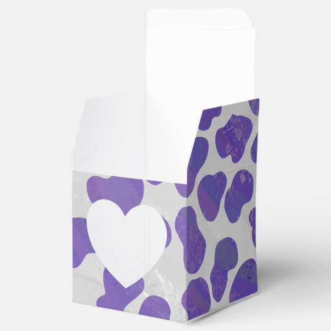 Ballotins Impression dalmate violet et blanche (Ouvert)