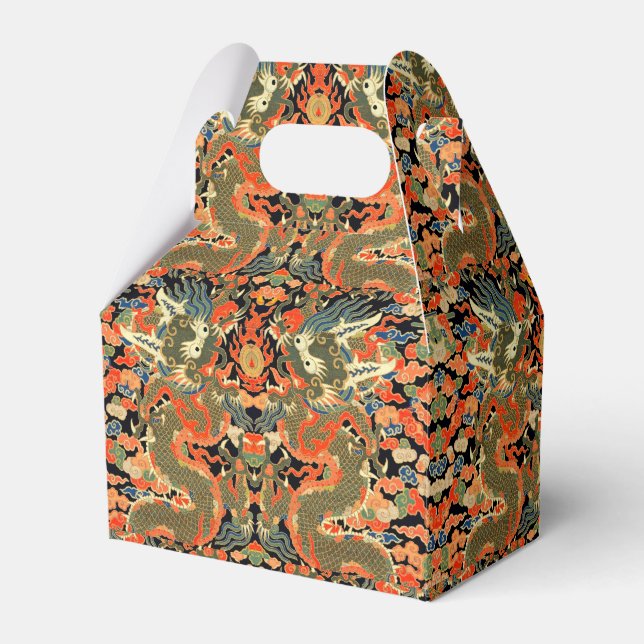 Ballotins Impression de textile de dragon chinois vintage Ar (Verso)