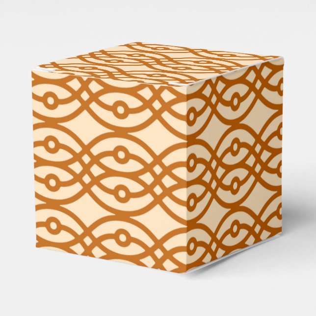 Ballotins Impression kimono, pêche et terre cuite (Verso)