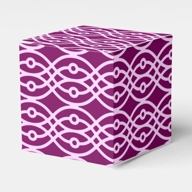 Ballotins Impression kimono, prune et rose (Verso)