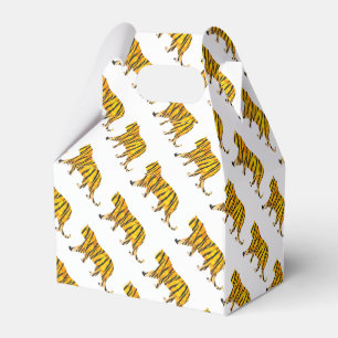 Ballotins Impression noir et orange de tigres