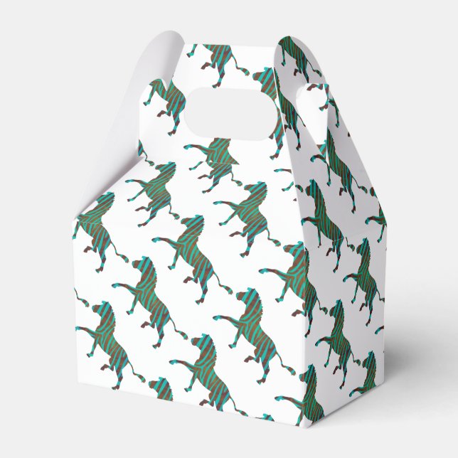 Ballotins Impression zèbre noir et vert (Verso)