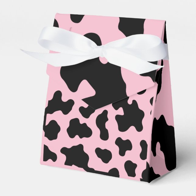 Ballotins Imprimé vache noire et rose Cow Cowhide  (Verso)