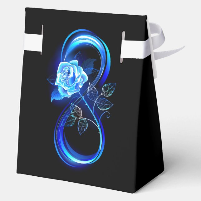 Ballotins Infini lumineux avec rose bleue (Verso)