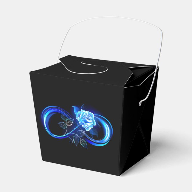 Ballotins Infini lumineux avec rose bleue (Verso)