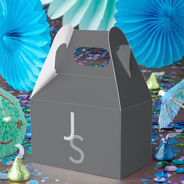 Ballotins Initiales chevauchantes modernes monogrammées | Gr (Fête)