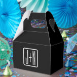 Ballotins Initiales monogrammées modernes | Noir et blanc<br><div class="desc">Conception de monogramme moderne personnalisable,  modifiez comme vous le souhaitez.</div>