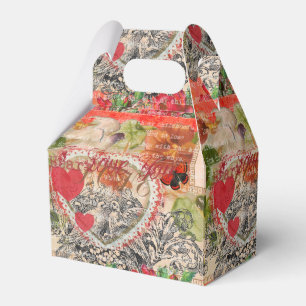 Ballotins Inséparables Heart Red Art Collage