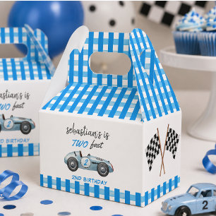 Ballotins Invitation d'anniversaire 2 ans Two Fast Blue Race