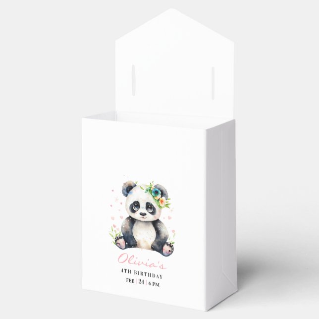 Ballotins Invitation d'anniversaire de Panda, Invitation d'a (Ouvert)