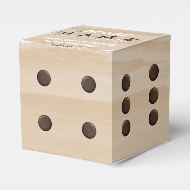 Ballotins Invitation d'anniversaire du jeu de société (Verso)