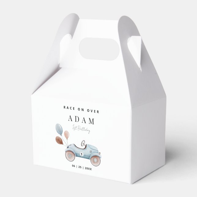 Ballotins Invitation d'anniversaire pour voiture de course,  (Verso)