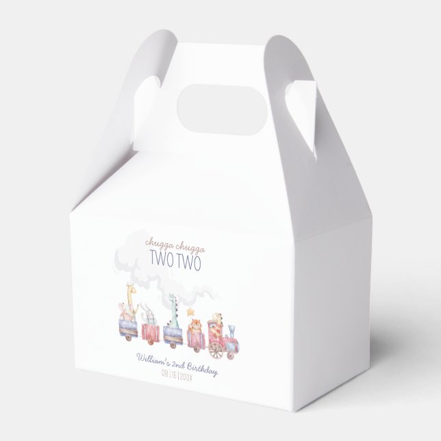 Ballotins Invitation d'anniversaire "Tous à bord du train jo (Verso)