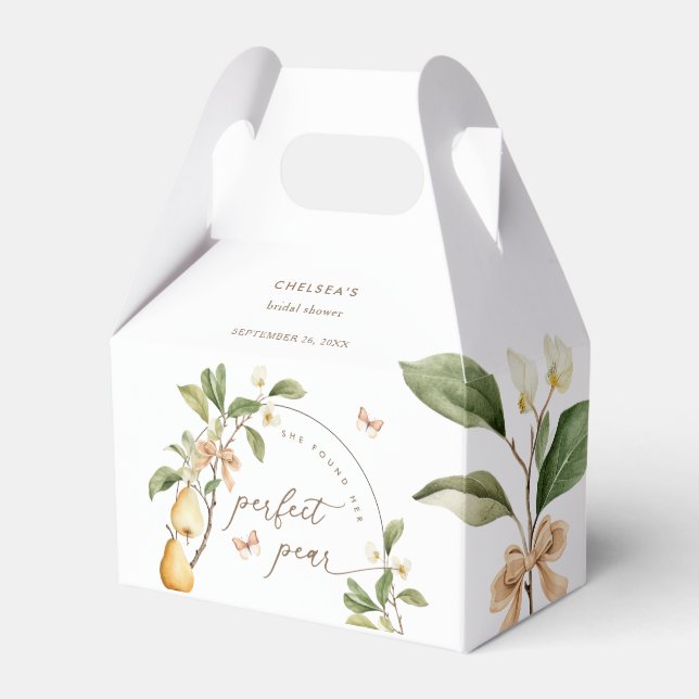 Ballotins Invitation de mariage à la poire parfaite à l'aqua (Verso)