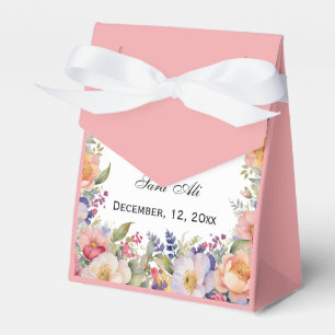 Ballotins Invitation de Nikah Musulman Floral Rose Moderne