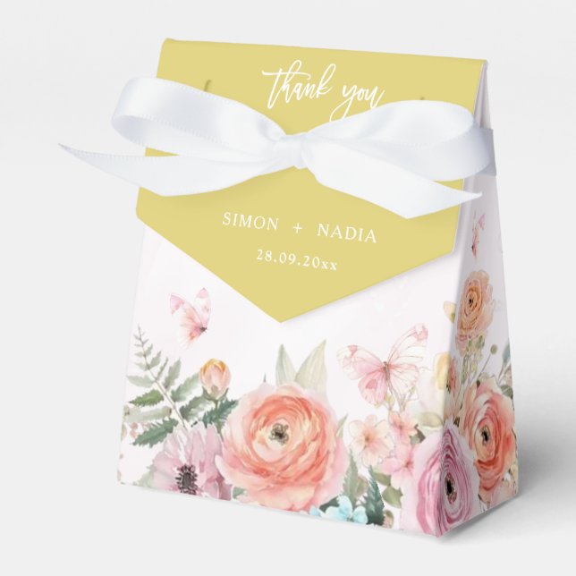 Ballotins Island Citrus Butterfly Ranunculus Garden Wedding (Verso)