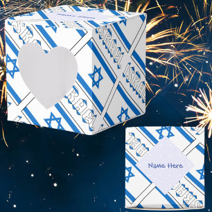 Ballotins Israël Drapeau Israélien Carreaux Bleu Personnalis