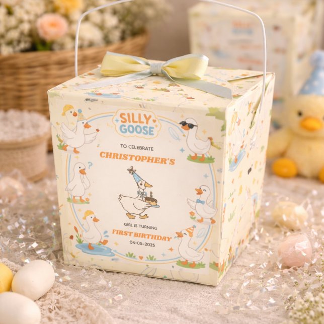 Ballotins It’s ONE Silly Goose Retro 1st Birthday Fun Modern (It’s ONE Silly Goose Retro 1st Birthday Fun Modern Favor Boxes
)
