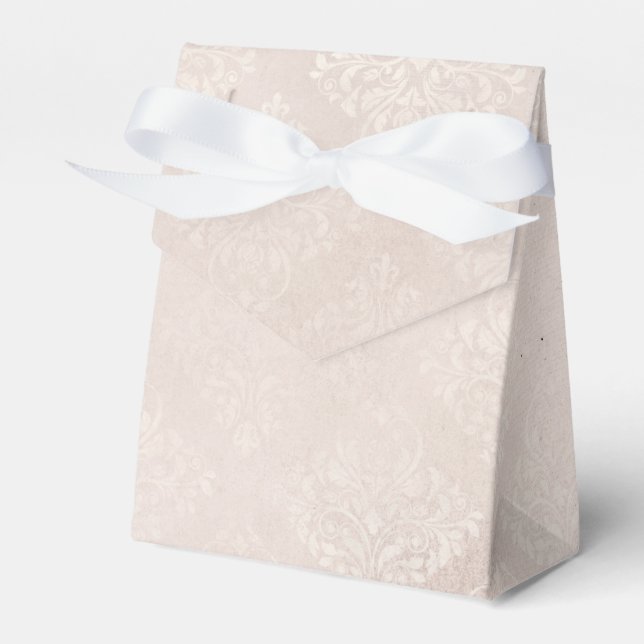 Ballotins Ivoire et Grunge blanc Distressed Damask (Verso)