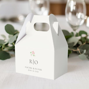 Ballotins Ivoire   Mariage floral rose chic 