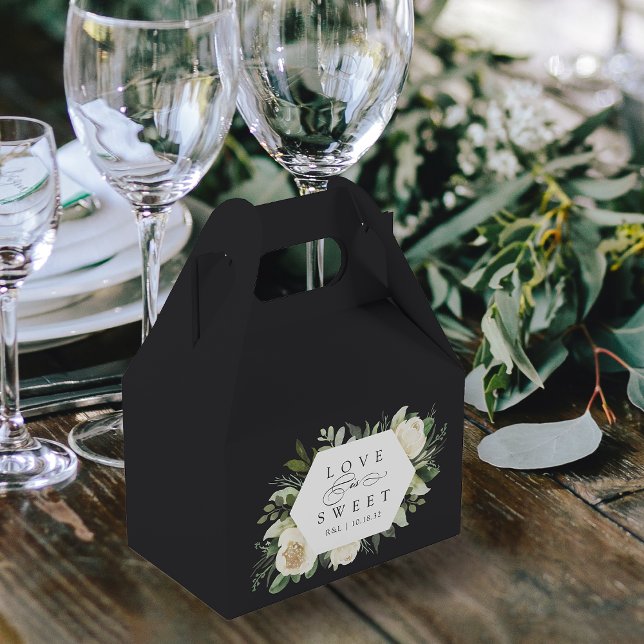 Ballotins Ivory Bloom | Cadre floral "L'amour est doux" Mari (Créateur téléchargé)