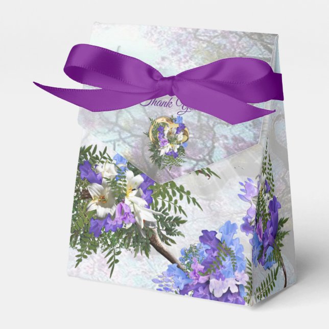 Ballotins Jacaranda Blooms & Lily Bouquet (Verso)